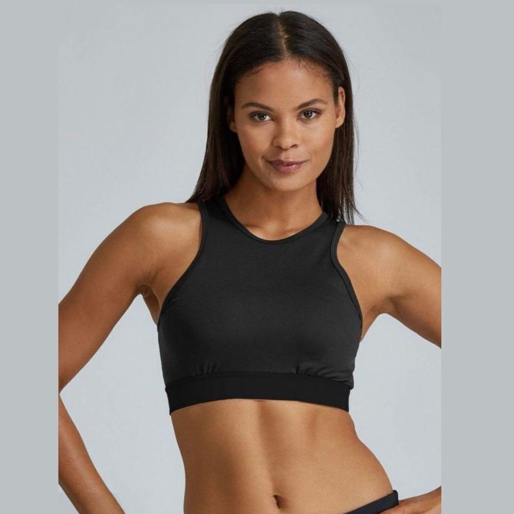 Noli Yoga Aria Long Line Sports Bra Mesh Back M